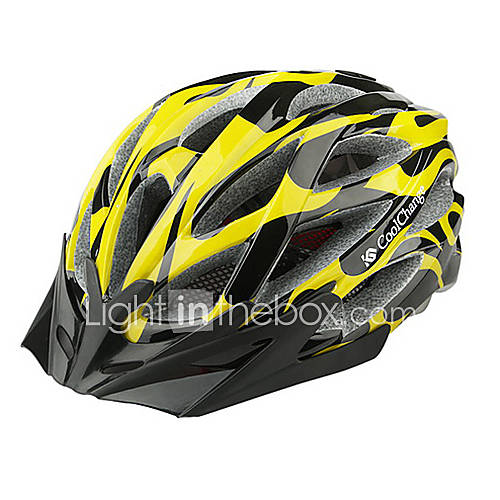 CoolChange 23 Vents YellowBlack EPS Light Cycling Helmet