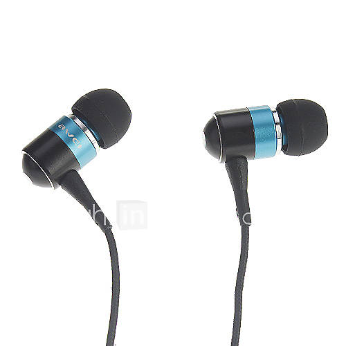 ES Q3 awei Super Bass Aluminium Alloy In Ear Earphone for PC(BlackPurple)