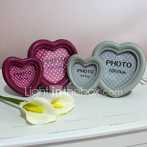 Double Heart Photo Frame (More Colors)