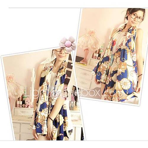 Womans Summer Sea Wind Chain Carriage Chiffon Scarves