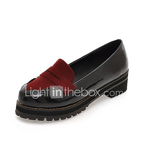 Leatherette Womens Low Heel Comfort Loafers Shoes(More Colors)