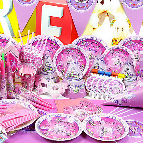 Fantasy Time Birthday Party Supplies   Set of 84 Pieces