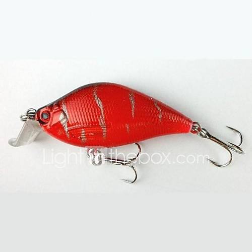 Crankbait 6.5CM 8.4G 8# Hooks Pesca Fishing Lures Hard Lure Red