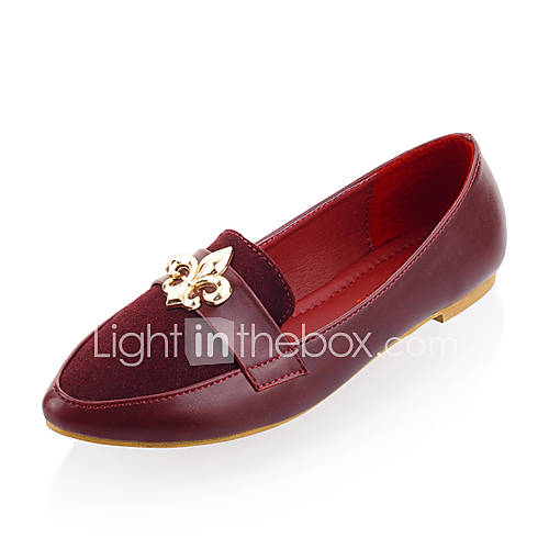 Leatherette Womens Flat Heel Comfort Loafers Shoes (More Colors)