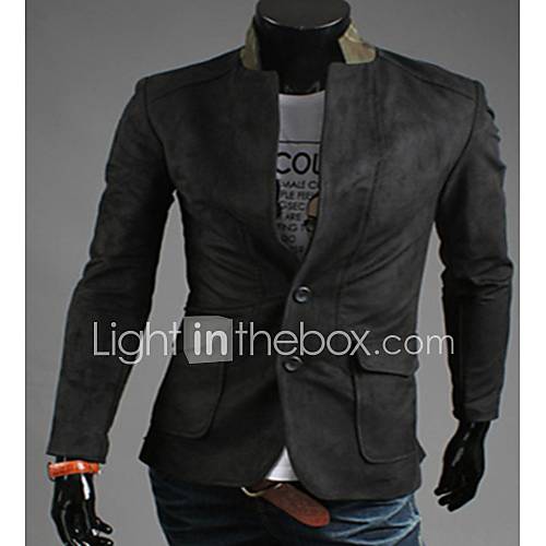 Mens Unique Camouflage Splicing Blazer