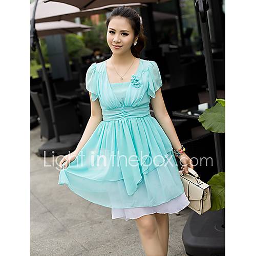 Womens Causal Fitted Dress