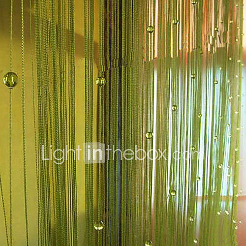 Classic String Shining Beads Curtain Line   Three Colors Available (39W × 108L)