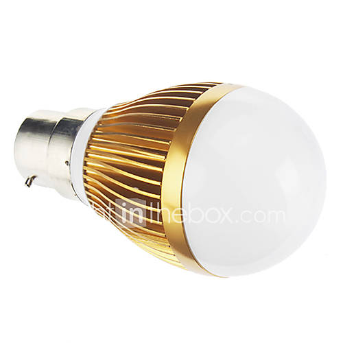 B22 3W COB 143LM 2190K Warm White Light LED Globe Bulb  Golden (95 265V)