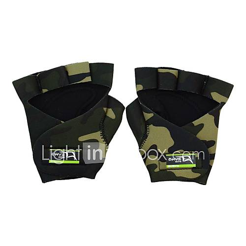 Outdoor Sports Anti Skid Breathable With Iron Protection Plate Half Finger Gloves Camouflage(2 color)