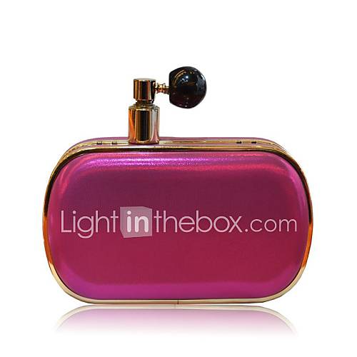 Shiny Pu with Perfume Bottle Ring Evening Handbags/ Clutches More Colors Available