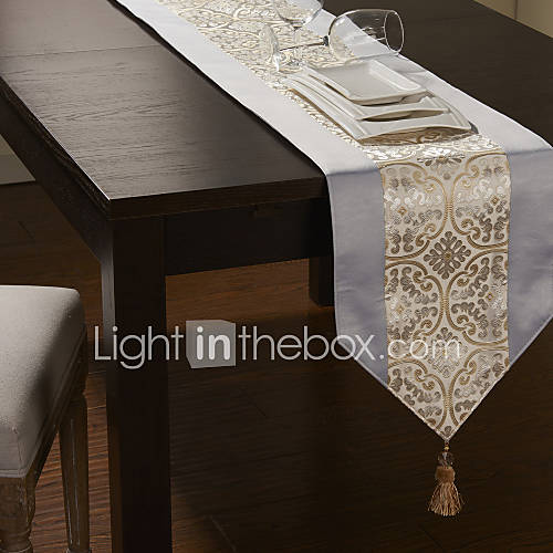 Modern Chinese Style High Density Jacquard Table Runner