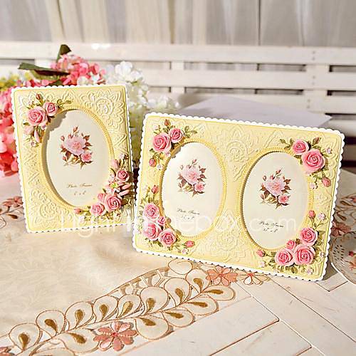 5 6Modern European Style Pearl Polyresin Picture Frame Set of 2