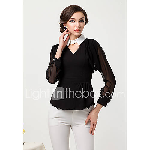 WomenS Spring Tailor Collar Blouse