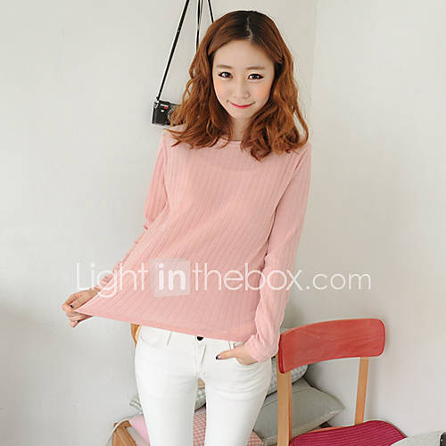 KYJ Womens Round Collar Soft Basic Shirt (More Colors)