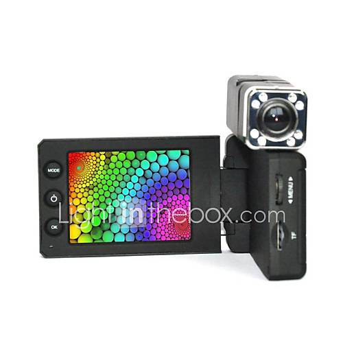 Car DVR X5000 , Dual Lens Car Video Recorder with 1440X1080P 8 IR Night Vision 140 Degrees Angle