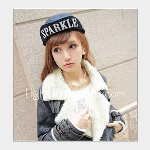 Womens Sparkle Double Eaves hip hop cap