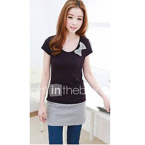 Womens Casual Short Sleeve Cotton T shirt