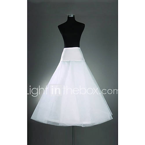 Lycra And Oganza A line Two Tier Floor length Petticoats