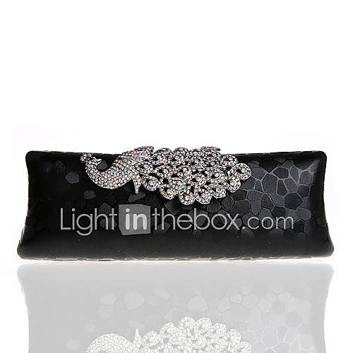 ONDY NewPeacock Diamond Elegance Evening Bag (Black)