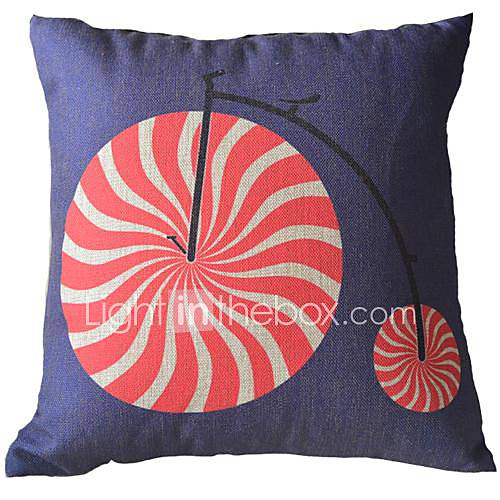 Retro Bicycle Decorative Pillow Cover