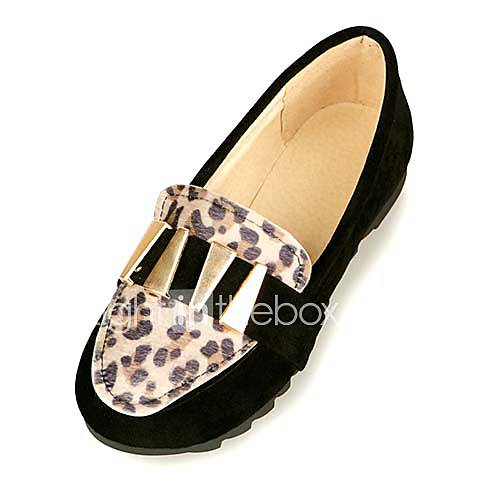 Faux Leather Womens Flat Heel Comfort Loafers Shoes(More Colors)