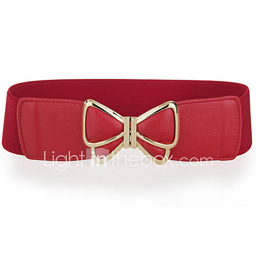 Elastic And Leatherette Party/Casual Sashes With Metallic Buckle(More Colors)