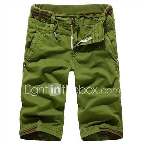 Mens Fashion Casual Cargo Seven Point Pants