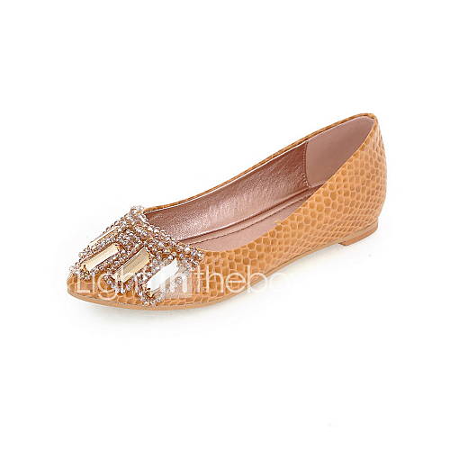 Leatherette Womens Flat Heel Ballerina Flats Shoes(More Colors)