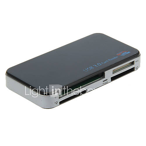 All in 1 USB 3.0 Memory Card Reader (Black)