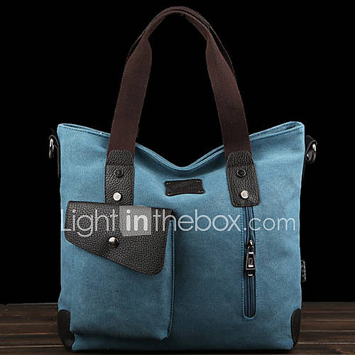 Mai Dou Dou Mens New Casual Canvas Single Shoulder Corssbody Multifunction Tote(Screen Color)