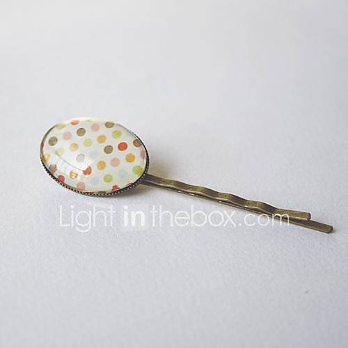 Womens Vintage Polka Dots Hair Clip