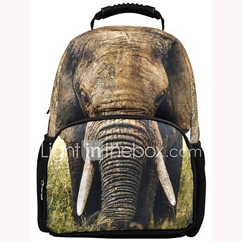 Veevan Unisexs Life like Elephant School Backpack