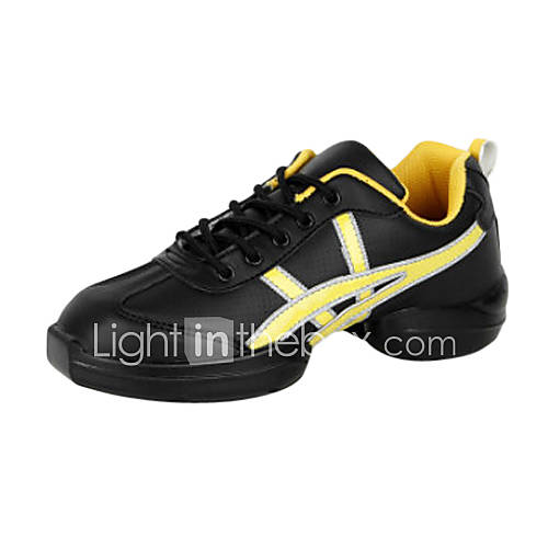 Womens Tulle Leatherette Fitness Sneakers Modern Dance Shoes(More Colors)