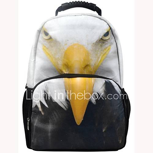 Veevan Top Sale Unisexs Life like Eagle Picture School Backpack