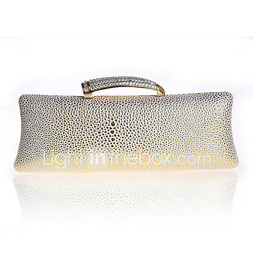 ONDY NewFashion Demure Clutch Evening Bag (Light Gold)