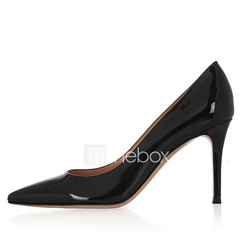 Patent Leather Womens Stiletto Heel Pointed Toe Pumps/Heels Shoes