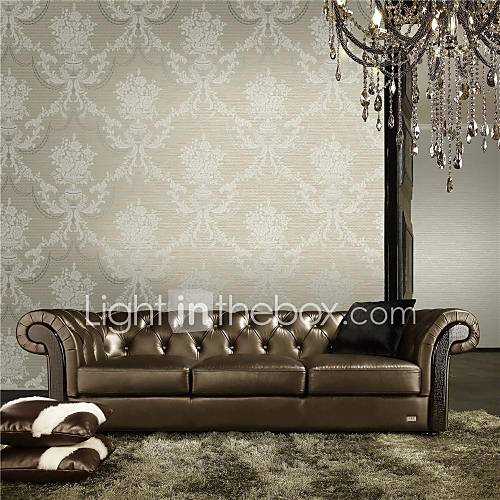 Classical Floral Non Woven Coverings Wallpaper