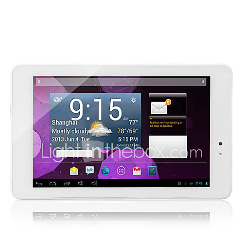 PIPO U6 7 Inch Android 4.2 Quad Core Bluetooth 4.0 Touch Screen Tablet(Wifi/Dual Camera/RAM 1GB/ROM 16GB)
