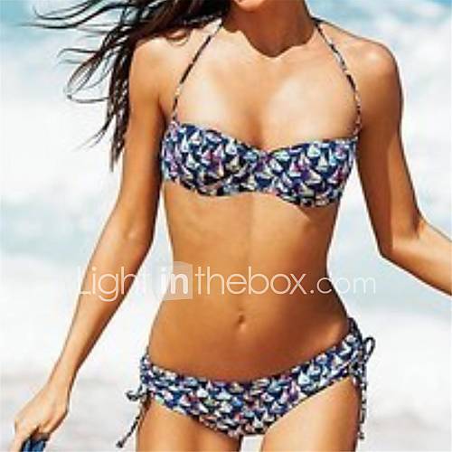 Womens Sexy Multistripe Push Up Bikini