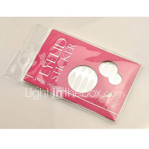80 Pairs High Quality Transparent Thick Eyelid Sticker