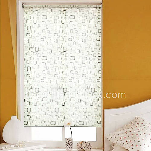 Modern Cubes Print Roller Shade