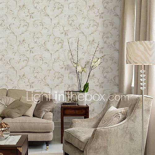 Contemporary Floral Non Woven Wallpaper