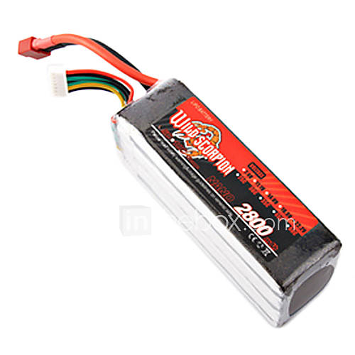 Wild Scorpion 22.2V 2800mAh 30C Li po Battery(T Plug)