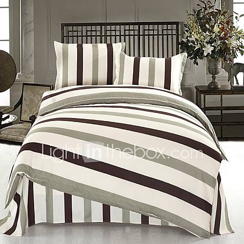 Mainstream Aloe Cotton Stripe Medium 4 PCS Set Bedding