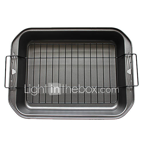 16.5 Stainless Steel Roasting Pans, W41cm x L28cm x H8cm