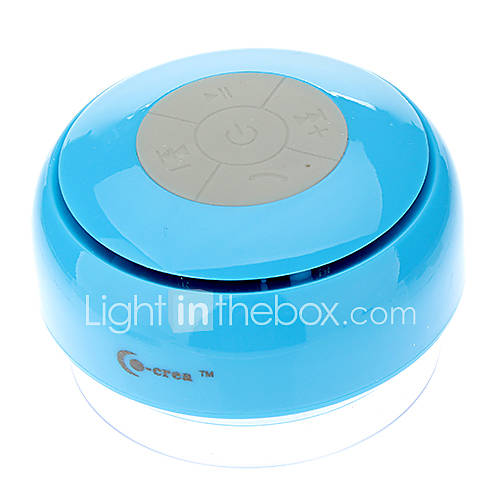 Waterproof Handsfree Bluetooth Mini Speaker with Suction Cup(Blue)