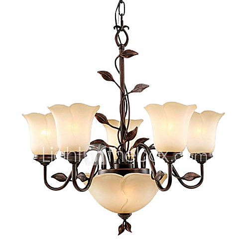 5 Light Dark Oil Rubbed Bronze Chandelier