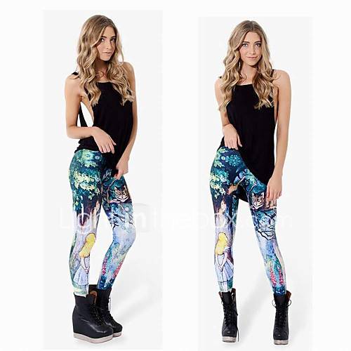 Fashion Cheshire Cat Printing of Ninth Pants