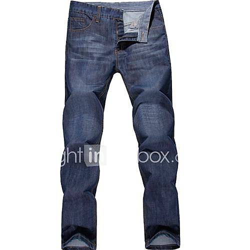 Mens Spring Casual Fashion Straight Jeans