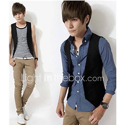 Mens Fashion Leisure Sleeveless Vest